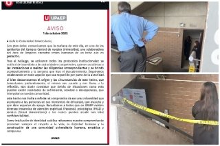 UPAEP confirma hallazgo de restos de feto en Sanitarios
