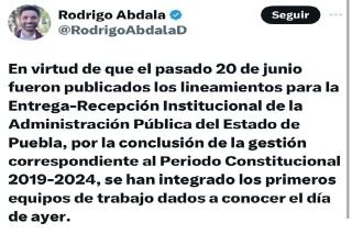 Publicaci&oacute;n de lineamientos para la Entrega-Recepci&oacute;n institucional en Puebla