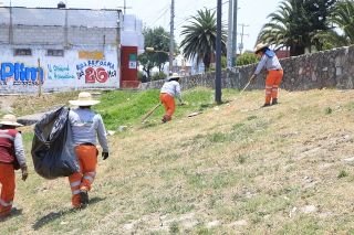 Ayuntamiento de puebla limpia barrancas para evitar inundaciones