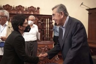 Presenta Cuauht&eacute;moc C&aacute;rdenas su libro Por una democracia progresista en la Fenali 2022