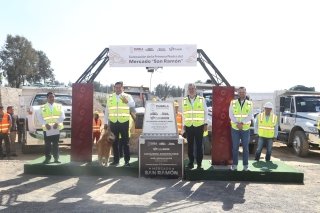 Encabezan Armenta y Chedraui colocaci&oacute;n de la primera piedra del Mercado de San Ram&oacute;n