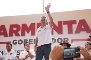 Llevar&aacute;n Armenta y Chedraui infraestructura vial a San Baltazar Tetela