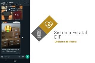 Venden al sur de Puebla leche gratuita del DIF a trav&eacute;s de apps