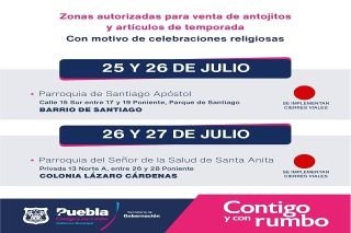 Habr&aacute; cierres viales por festividades de Santiago ap&oacute;stol y Santa Anita