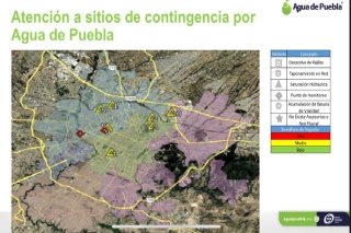 Agua de Puebla atiende 9 puntos cr&iacute;ticos tras fuerte lluvia del 28 de junio