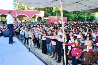 Unidad no se da por decreto, se trabaja a diario, afirma Alejandro Armenta ante m&aacute;s de 7 mil morenistas en Atlixco