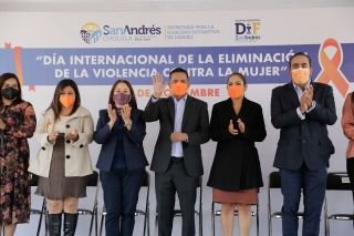 Conmemora Ayuntamiento de San Andr&eacute;s d&iacute;a internacional de la eliminaci&oacute;n de la violencia contra la mujer