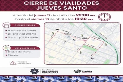 Implementar&aacute; la SSC cierres viales por preparativos de actividades en la zona de San Jos&eacute;