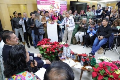 Gobierno de Puebla potencia producci&oacute;n de Nochebuena y consolida a Atlixco como l&iacute;der nacional