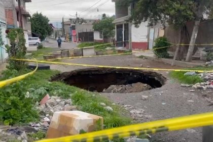 Crecen socavones en Valle de Chalco y Tec&aacute;mac, en el Estado de M&eacute;xico