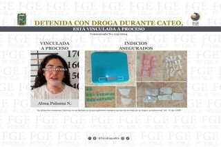 Detiene la FGE a mujer por posesi&oacute;n de drogas en Tecamachalco
