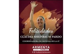 Celebra Armenta designaci&oacute;n de Claudia Sheinbaum como Coordinadora Nacional de los Comit&eacute;s de Defensa de la 4T&nbsp;
