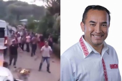 ​&iexcl;A Machetazos! corretean a alcalde de Hueyapan; acusa intento de linchamiento