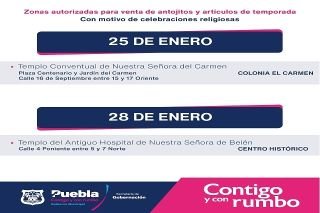 Por celebraciones religiosas, Segom supervisar&aacute; instalaci&oacute;n de comercio itinerante