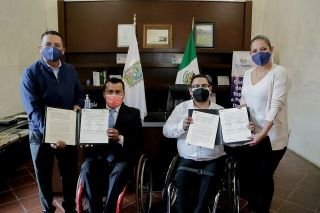 El Instituto de la Discapacidad del Estado de Puebla y el Ayuntamiento de San Andr&eacute;s Cholula estrechan lazos de colaboraci&oacute;n