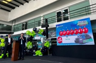 El ganador de un autom&oacute;vil &uacute;ltimo modelo del Sorteo Pago Anual Anticipado de Agua de Puebla fue el folio No. 1577644