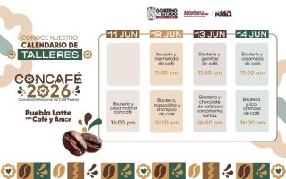 Emprendimiento y riqueza comunitaria estatal, mediante "Talleres con amor" en Concaf&eacute; 2026