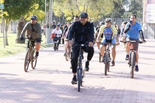 Primera Rodada Por Amor a Puebla une a ciclistas con Alejandro Armenta