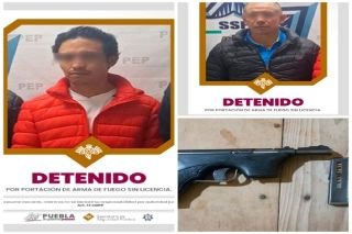Padre e hijo son detenidos por portaci&oacute;n ilegal de arma de fuego