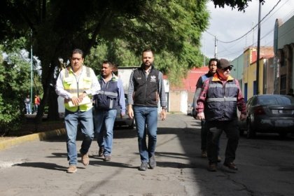 Supervisa Gobierno de la Ciudad trabajos de mantenimiento vial en avenida 11 Oriente